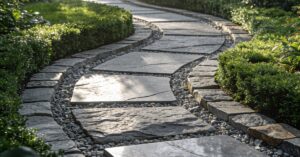 Chodnik z płyt i kamienia: solidny i piękny projekt budowy chodnika