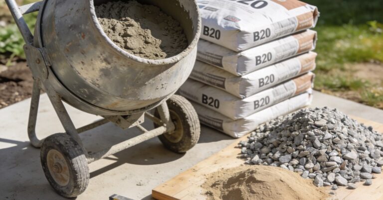Przepis na beton B20: proporcje, składniki i wykonanie krok po kroku